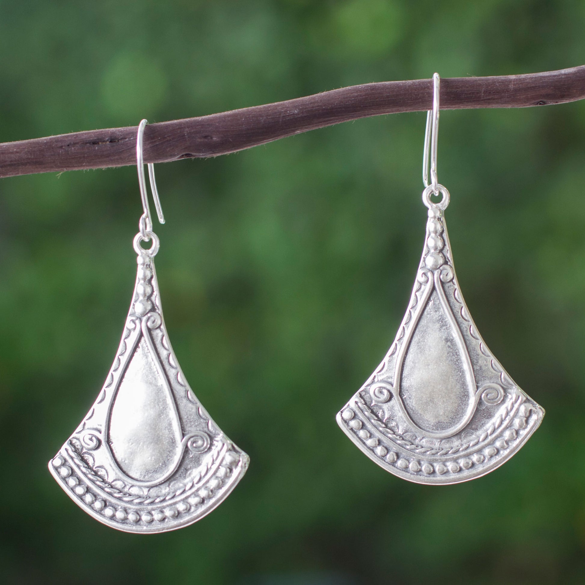 NOVICA Mexican Fantasy Taxco Silver Dangle Earrings GreaterGood