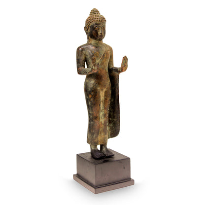 Abhaya Mudra Buddha Artisan Crafted Sculpture