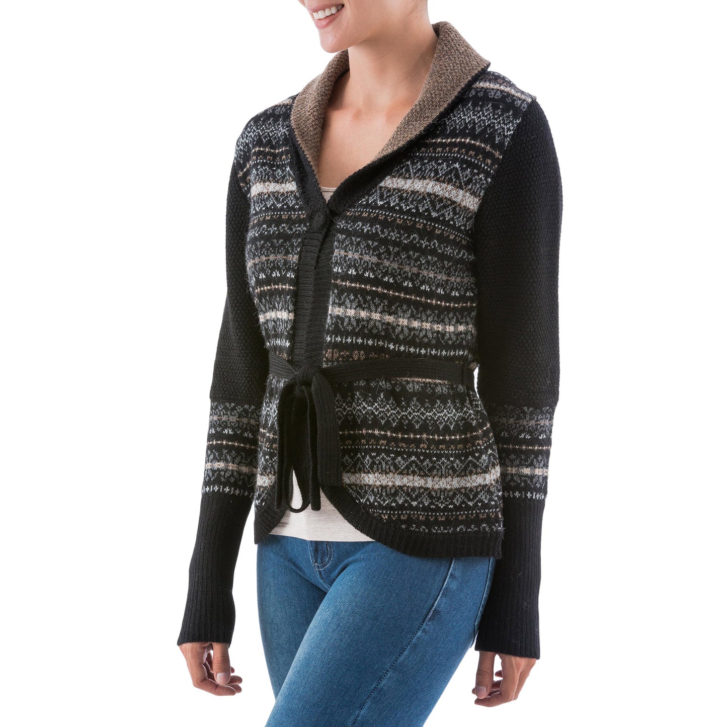 Midnight Medley Alpaca Cardigan