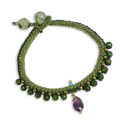 Mae Sa Jungle Green Beaded Bracelet