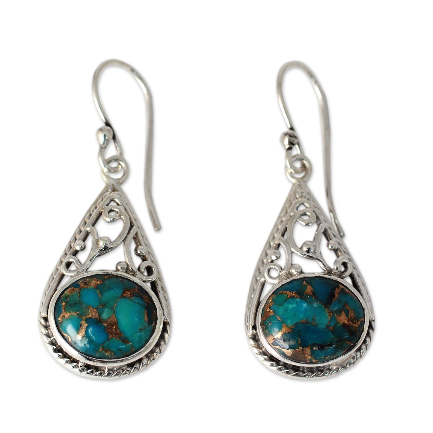 Divine Sky Sterling Silver Dangle Earrings