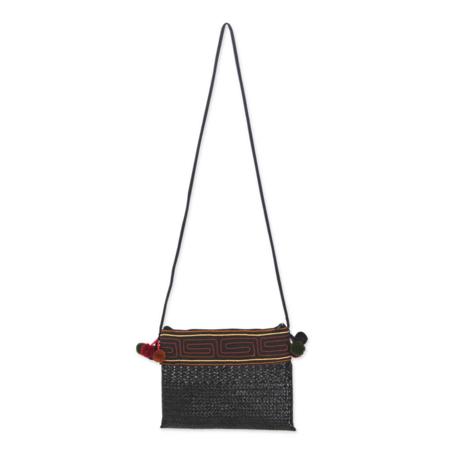 Akha Wonder of Black Hill Tribe Natural Fiber Shoulder Bag Woven by Hand