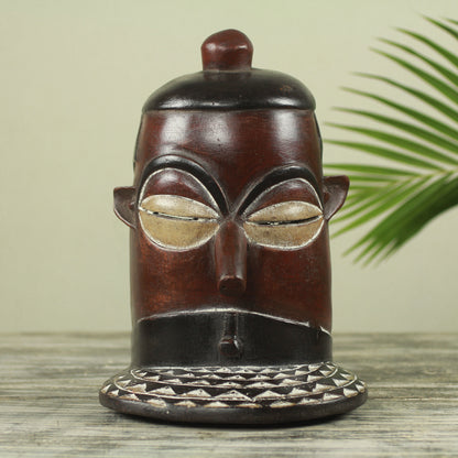 Bobo Ceremony Burkina Faso African Mask Hand Carved from Native Wood