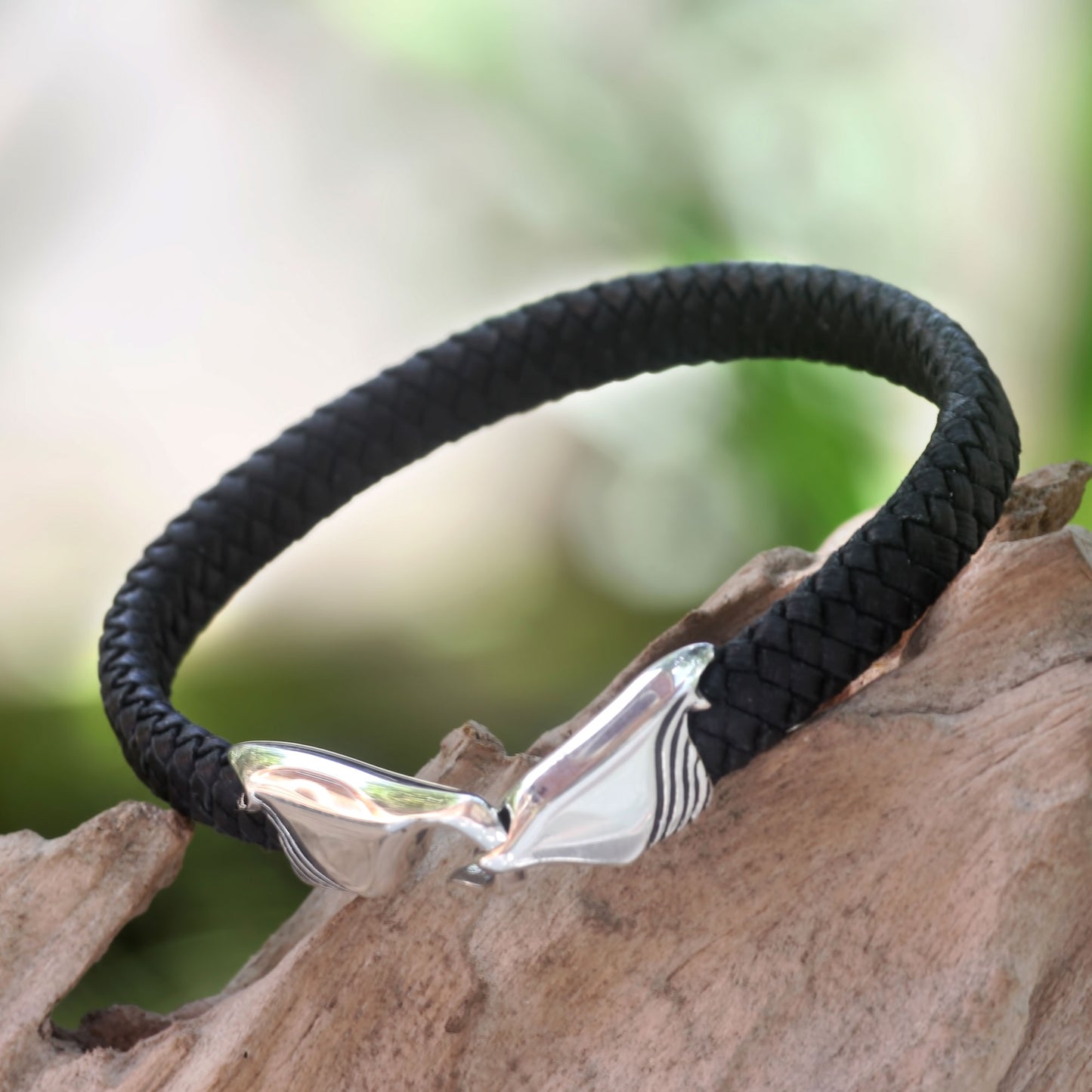 Undercurrents Silver & Leather Bracelet