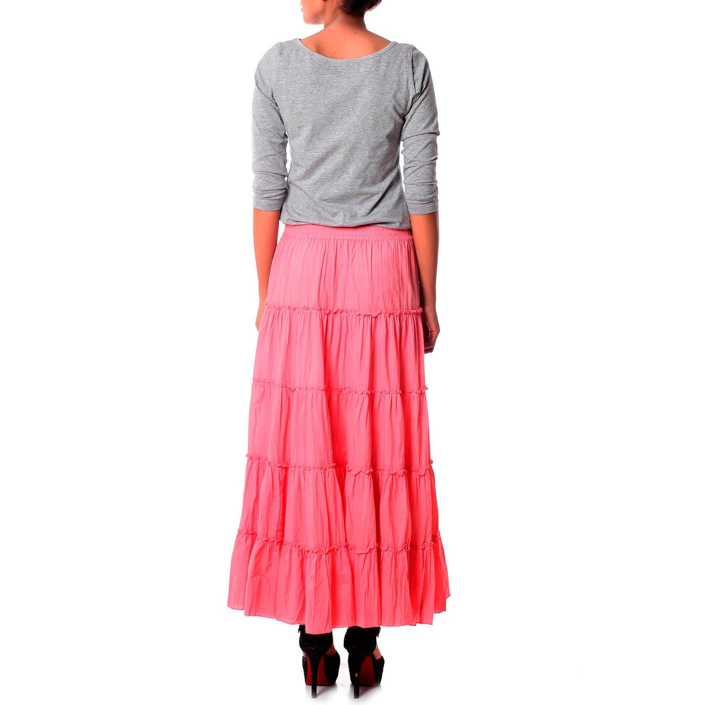 Strawberry Frills Pink Cotton Skirt