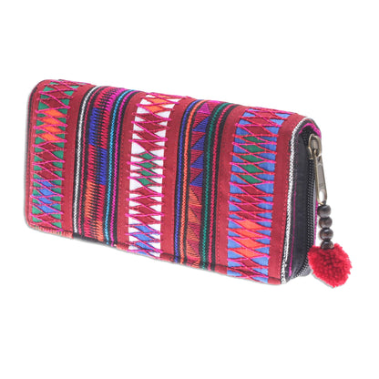 Akha Pride Multicolored Cotton Bifold Wallet Crafted by Thai Artisan