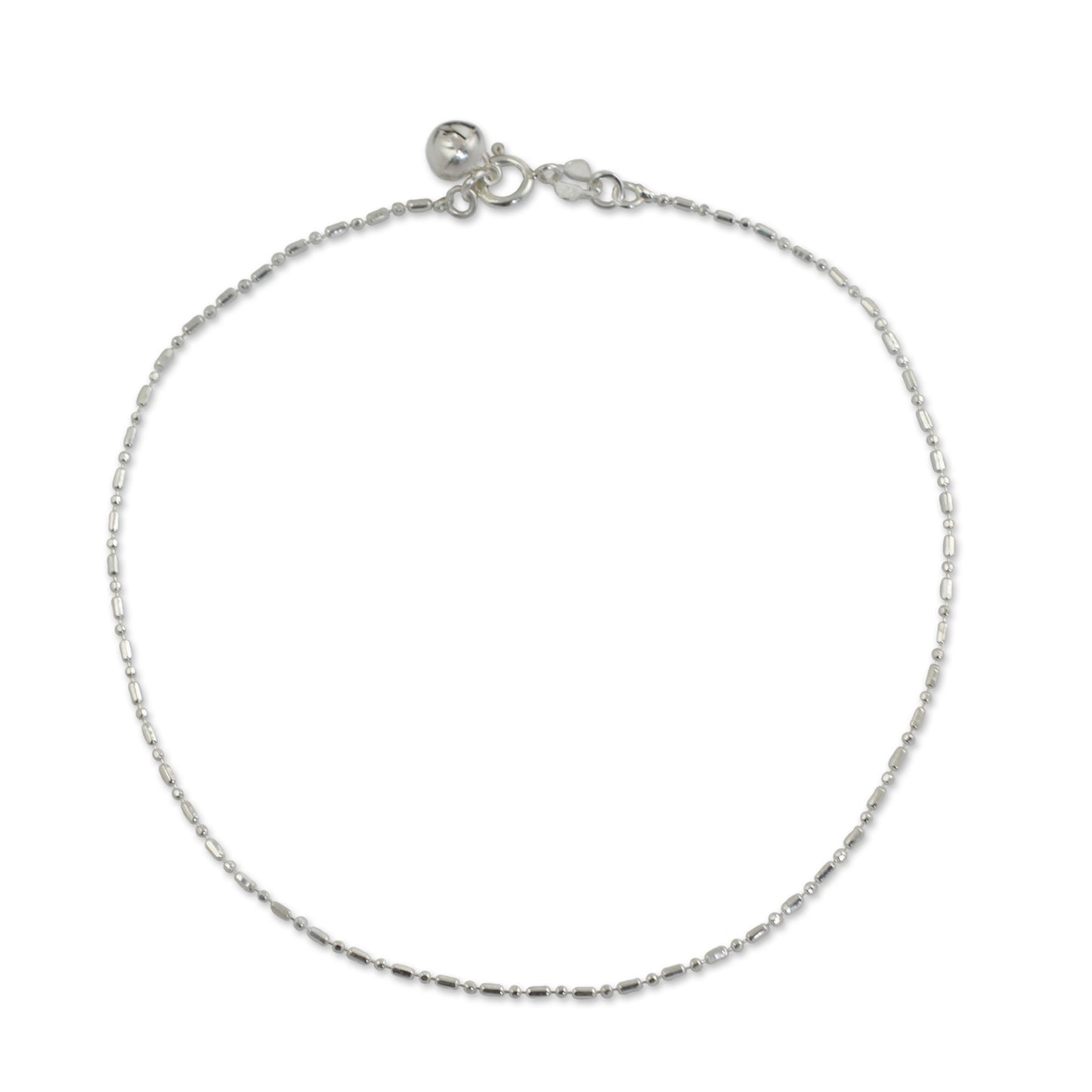 Simple Happiness Silver Chain Anklet