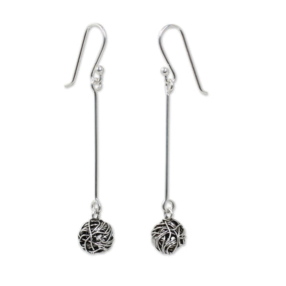 Tangle Sterling Silver Dangle Earrings