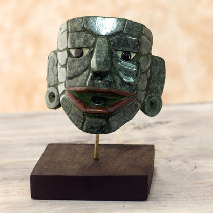 Maya Lord of El Naranjo Maya Archaeology Museum Replica Maya Jade Mask