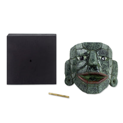 Maya Lord of El Naranjo Maya Archaeology Museum Replica Maya Jade Mask