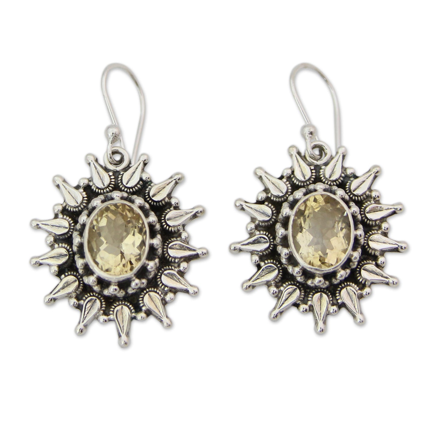 Eternal Radiance Citrine Dangle Earrings