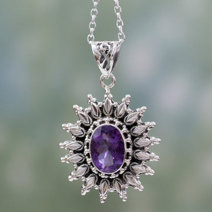 Eternal Radiance Amethyst  Pendant Necklace