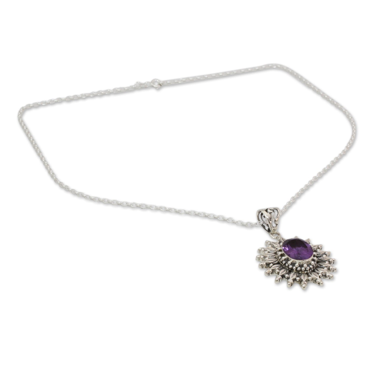 Eternal Radiance Amethyst  Pendant Necklace