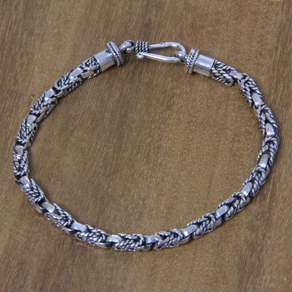 Sterling Silver Sinnet Chain Bracelet