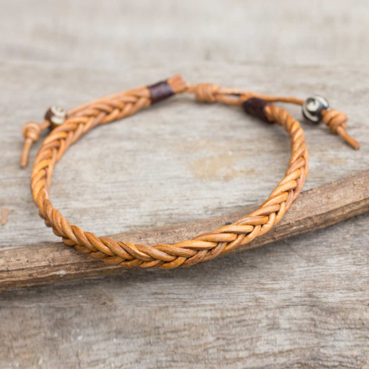 Friendship Men's Braided Leather Bracelet