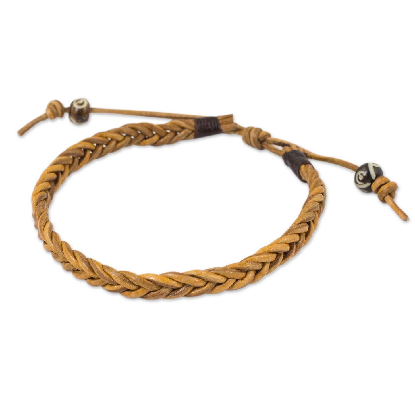 Friendship Men's Braided Leather Bracelet