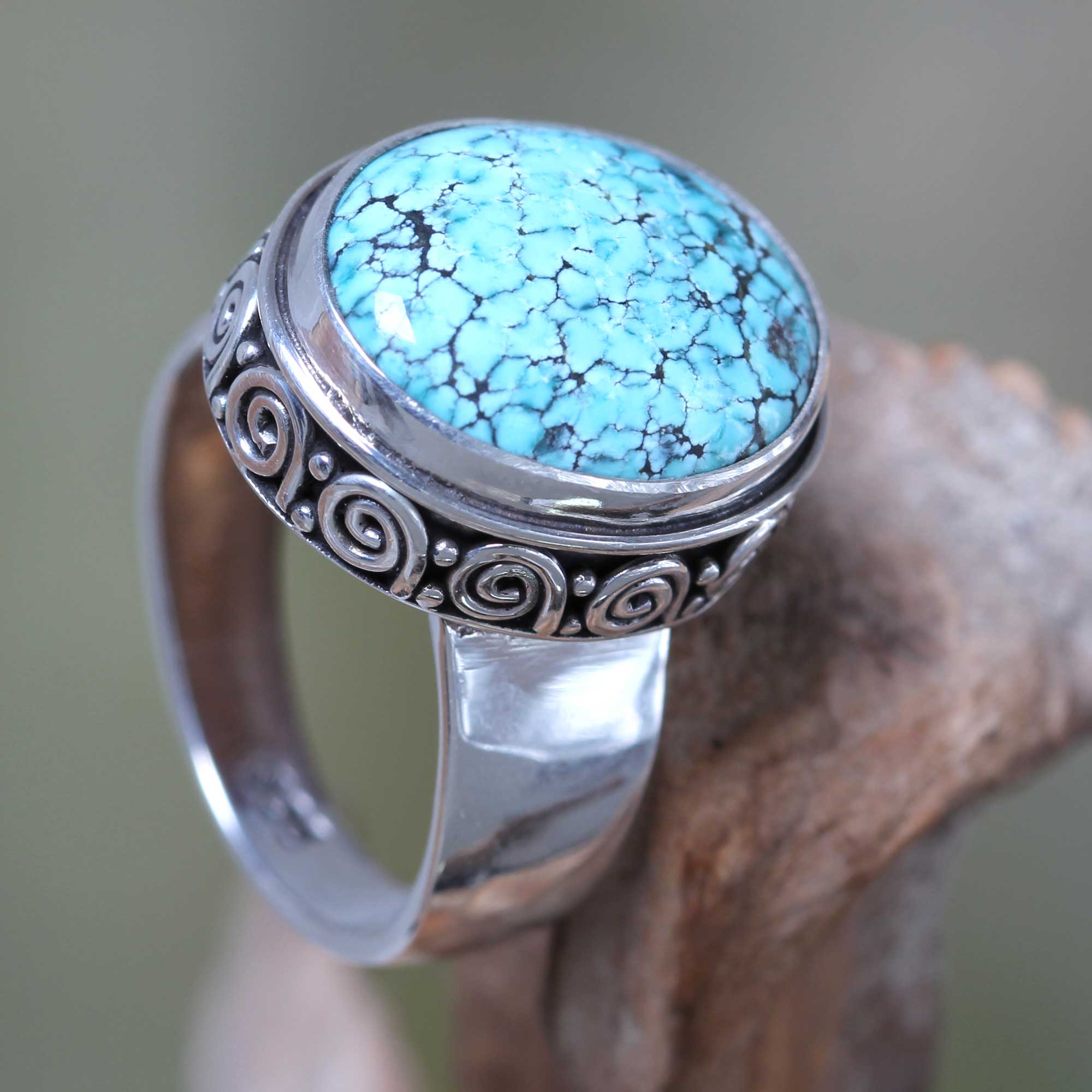 NOVICA Heavenly Sterling Silver Ring | GreaterGood