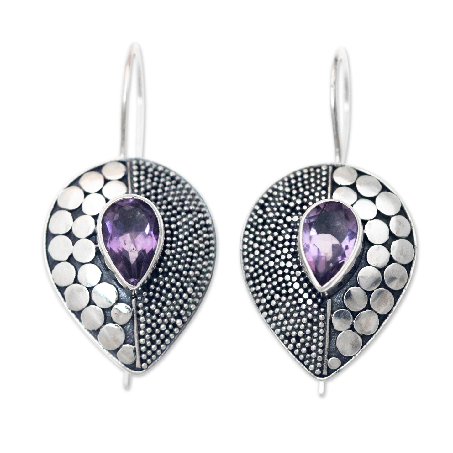 Violet Sincerity Amethyst Drop Earrings