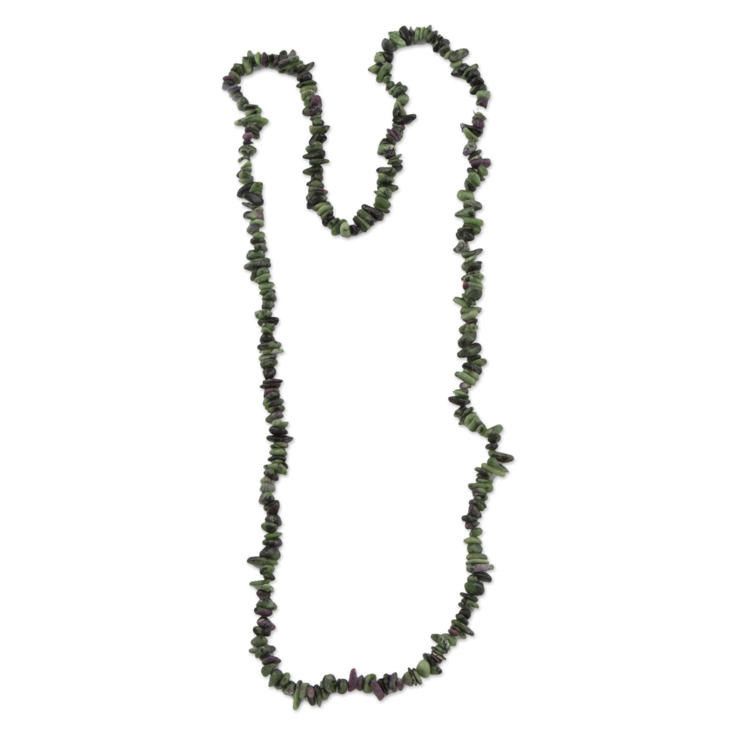 Ruby Zoisite Beaded Necklace