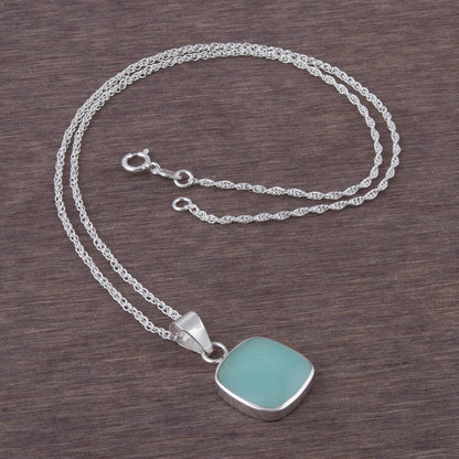 Window Handcrafted Andean Sterling Silver Necklace with Opal