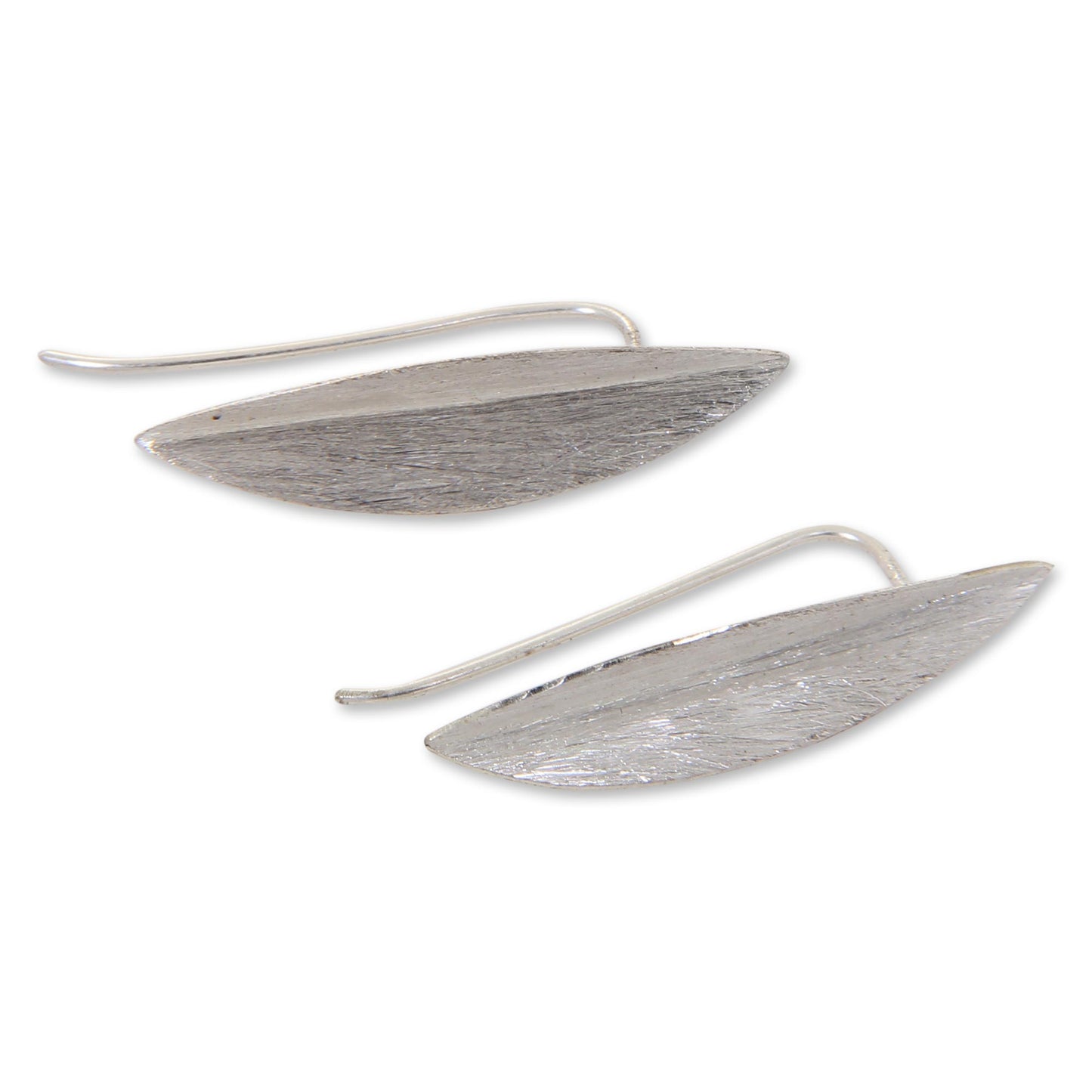 Bamboo Leaves Sterling Silver Earrings