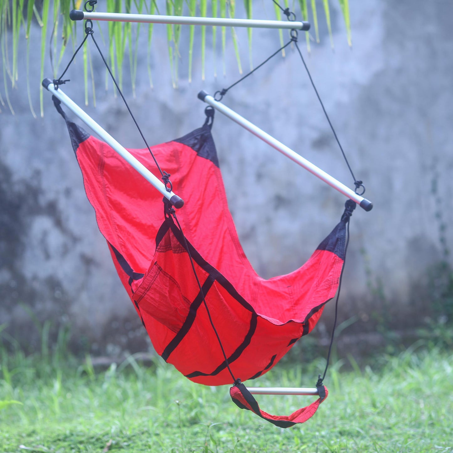 Nusa Dua Red Red Parachute Hammock Swing Portable Hanging Chair