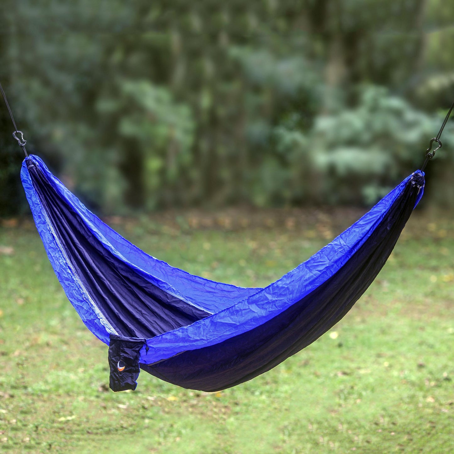 Pacific Dreams Portable Parachute Fabric Hammock Dark Light Blue (Single)