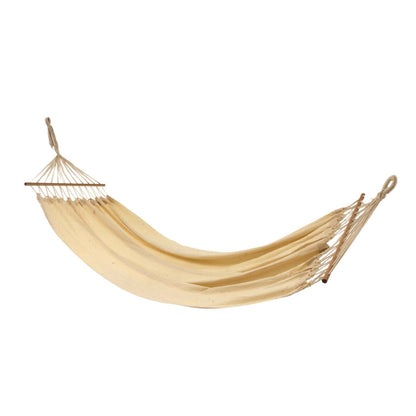 Cornsilk Comfort Woven Cotton Hammock in Cornsilk (Single) from Brazil