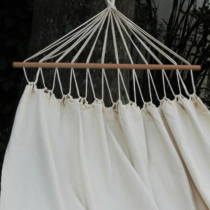 Cornsilk Comfort Woven Cotton Hammock in Cornsilk (Single) from Brazil