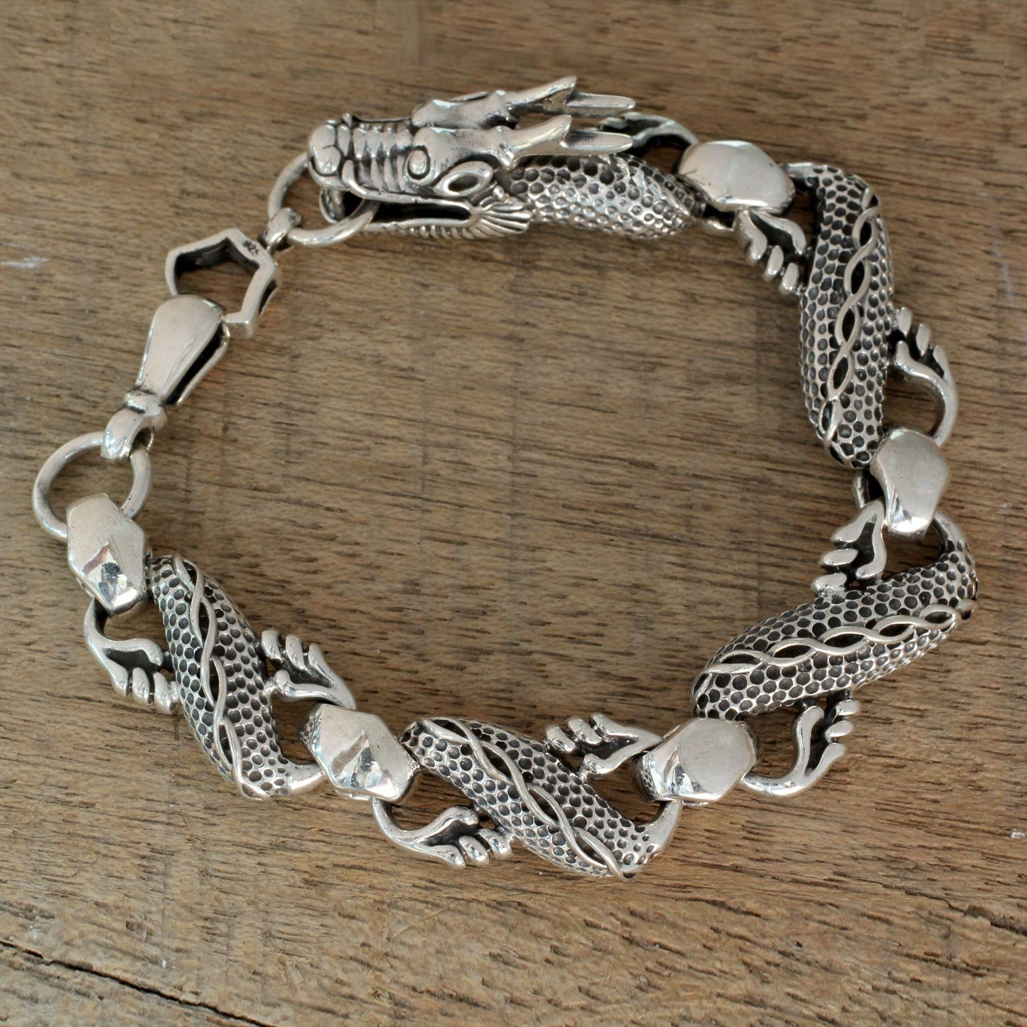 Mystic Dragon Men's Chain Link Bracelet