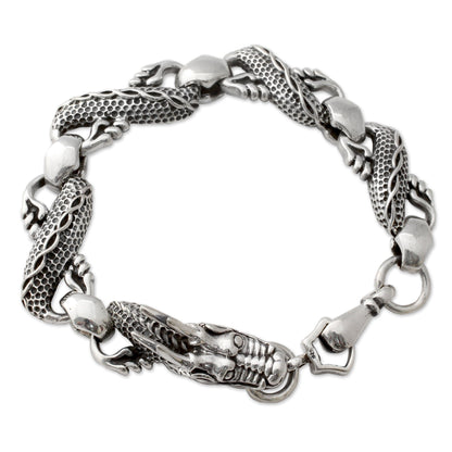 Mystic Dragon Men's Chain Link Bracelet