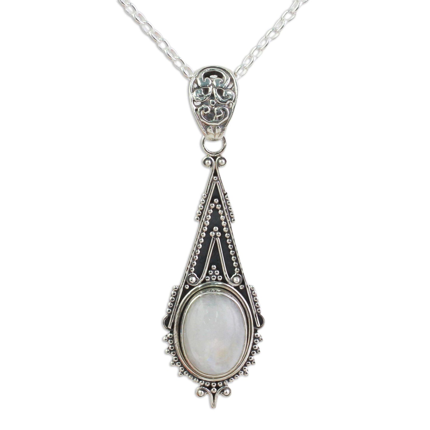 Moonstone Radiance Pendant Necklace