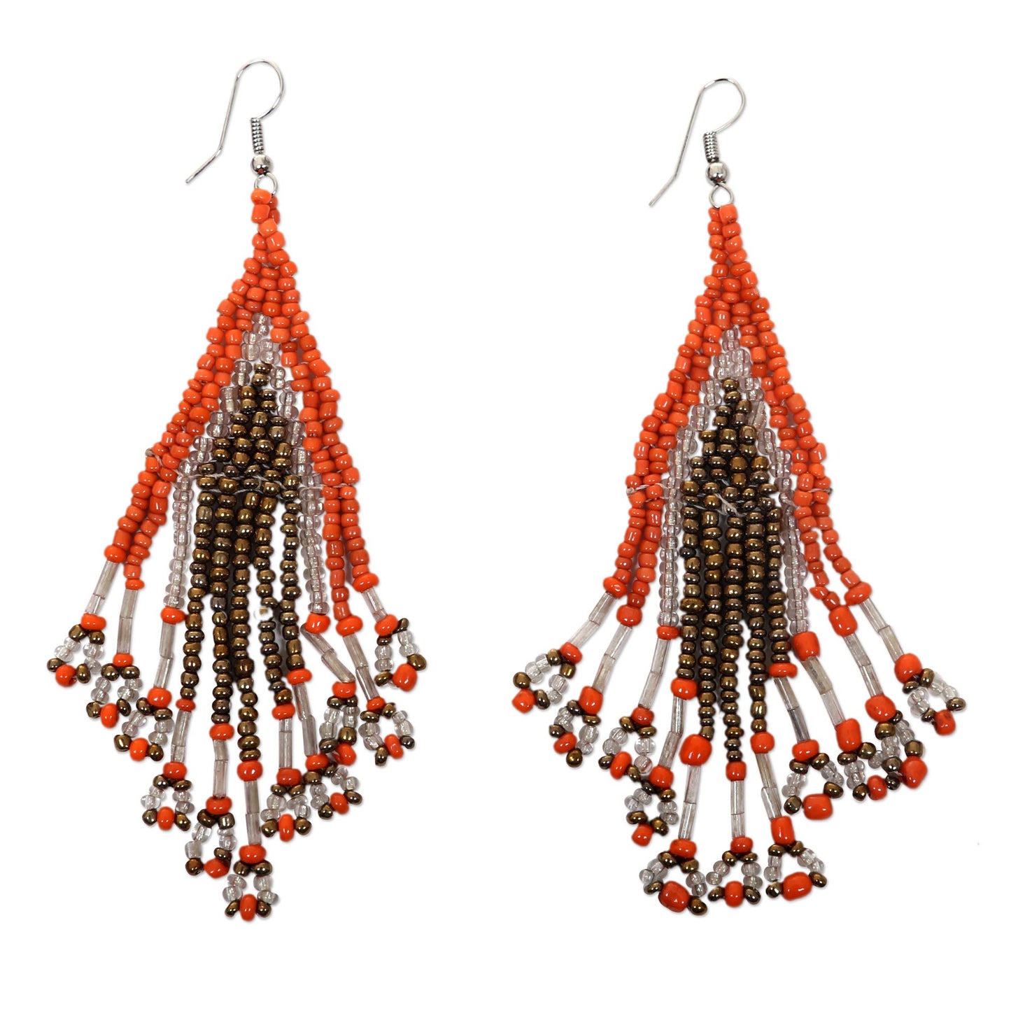 Samba Queen Glass Beaded Hook Earrings