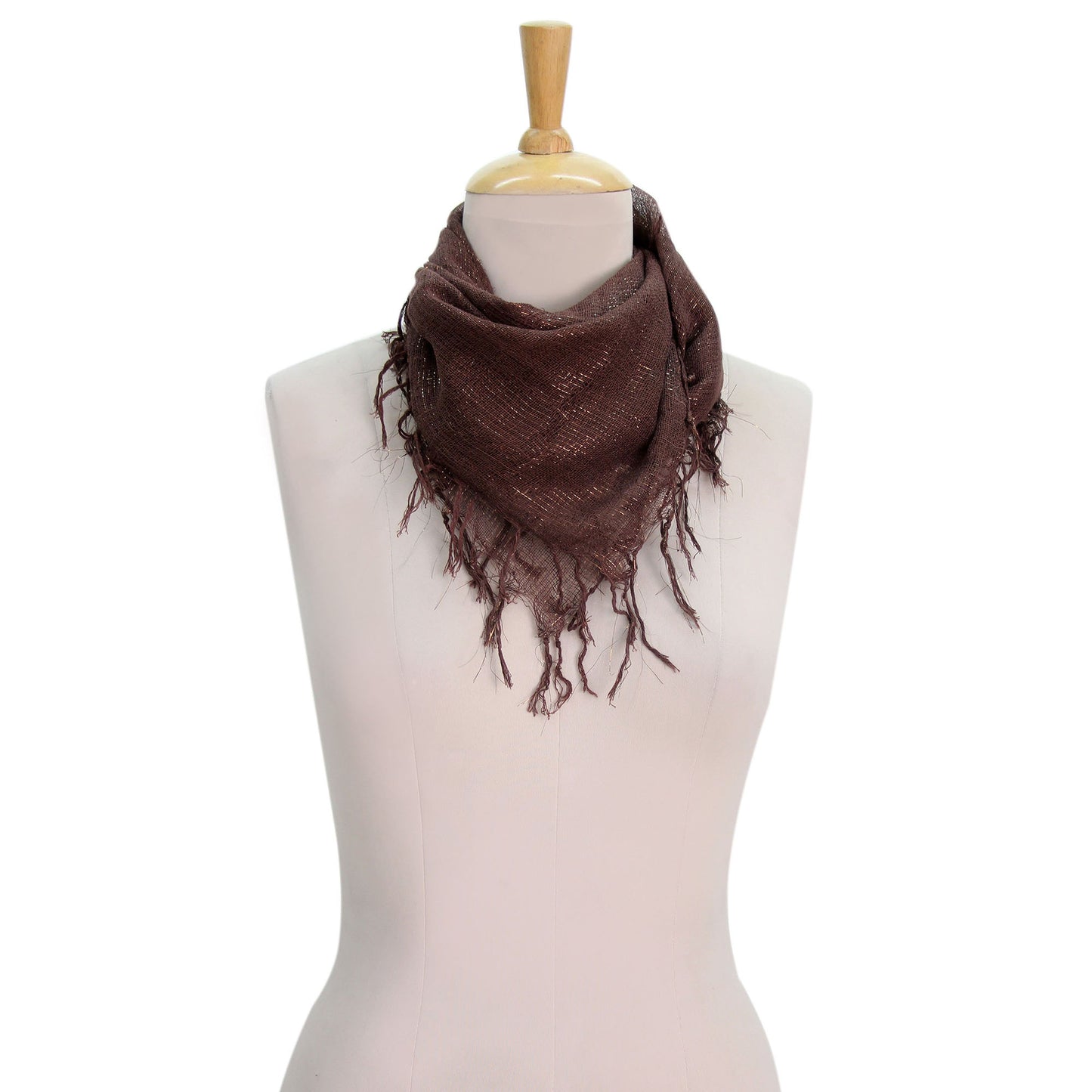 Silvery Nights Hand Woven Scarf