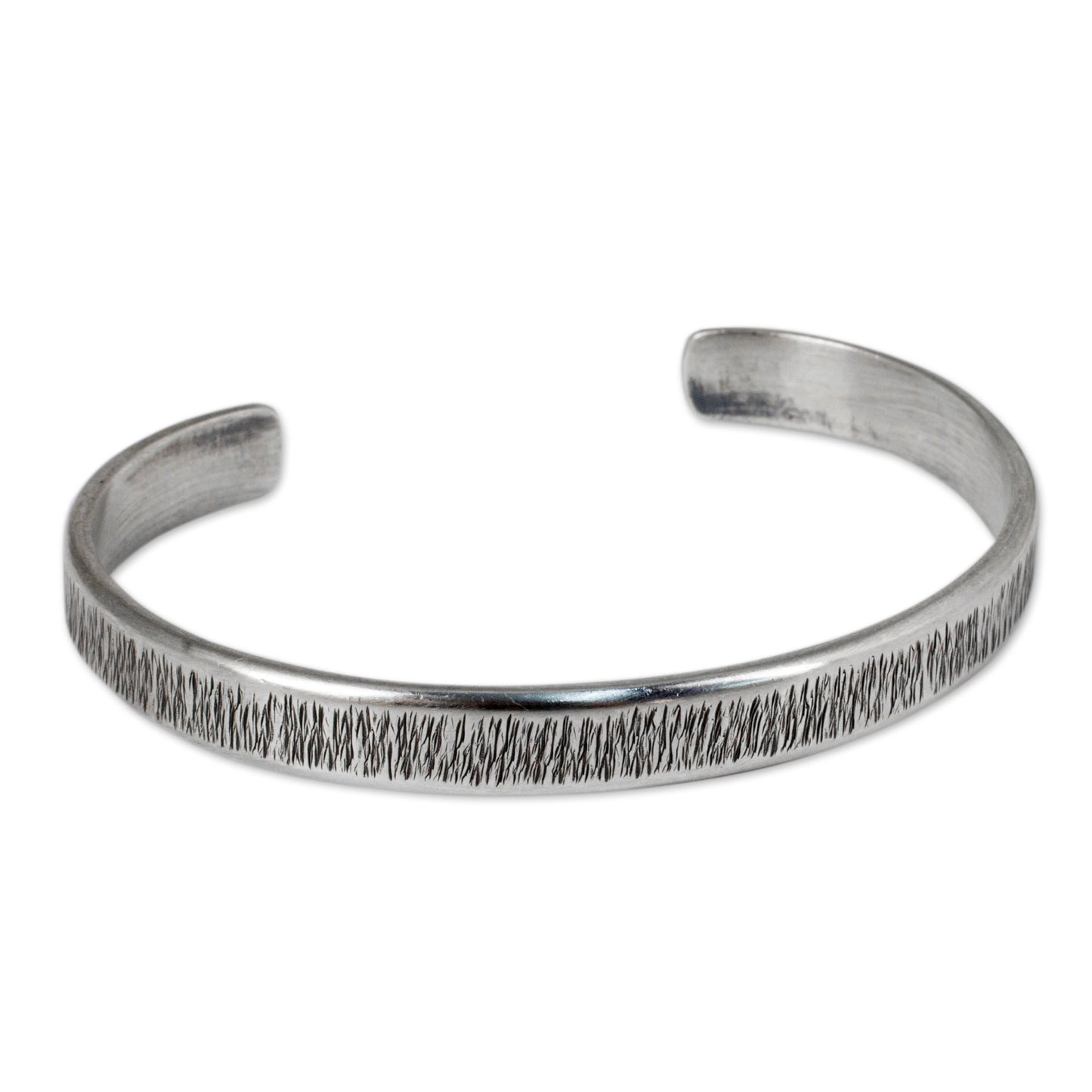 Gentle Sea Grass Free Trade Cuff Bracelet Sterling Silver from Thailand