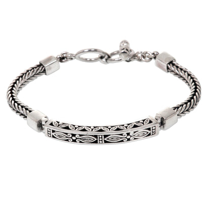 Bali Bagus Hand Crafted Engraved Sterling Silver Bracelet from Bali