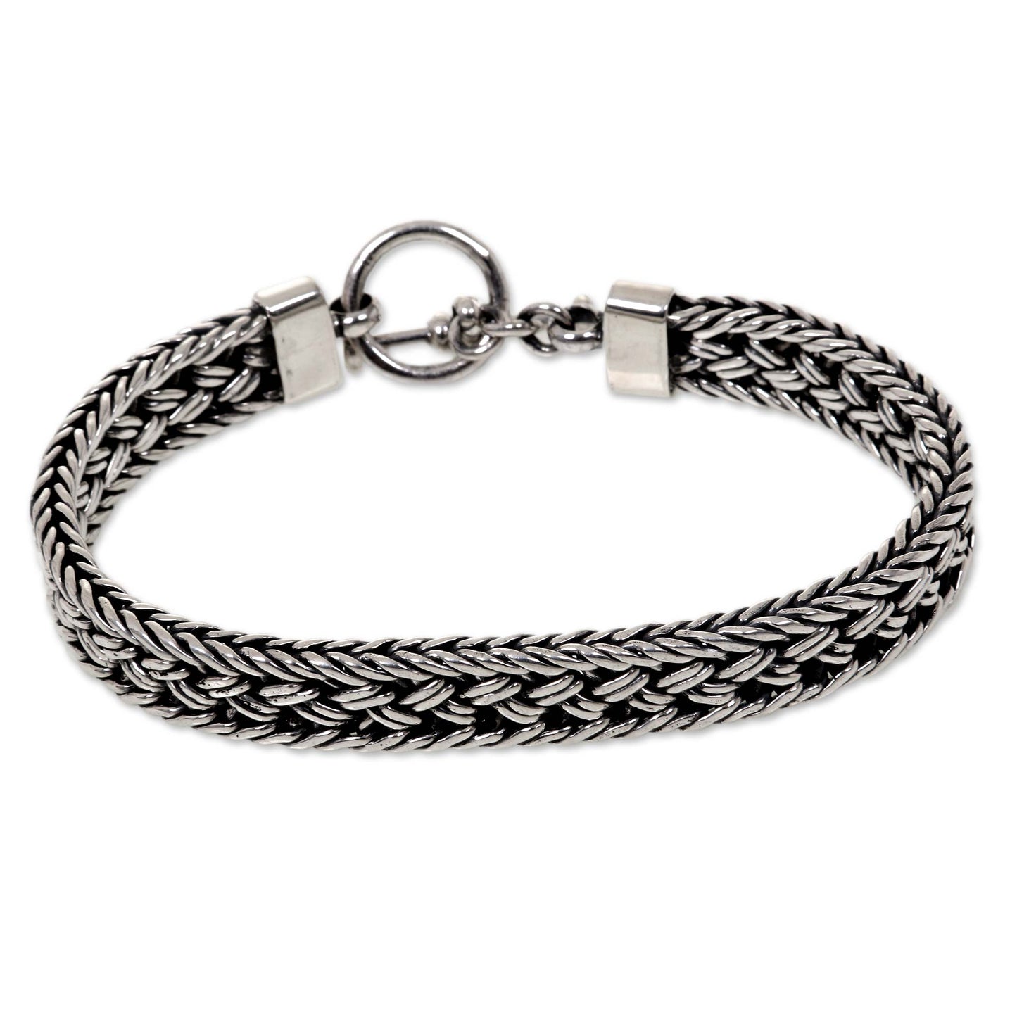 Parkerisan Silver Men's Bracelet