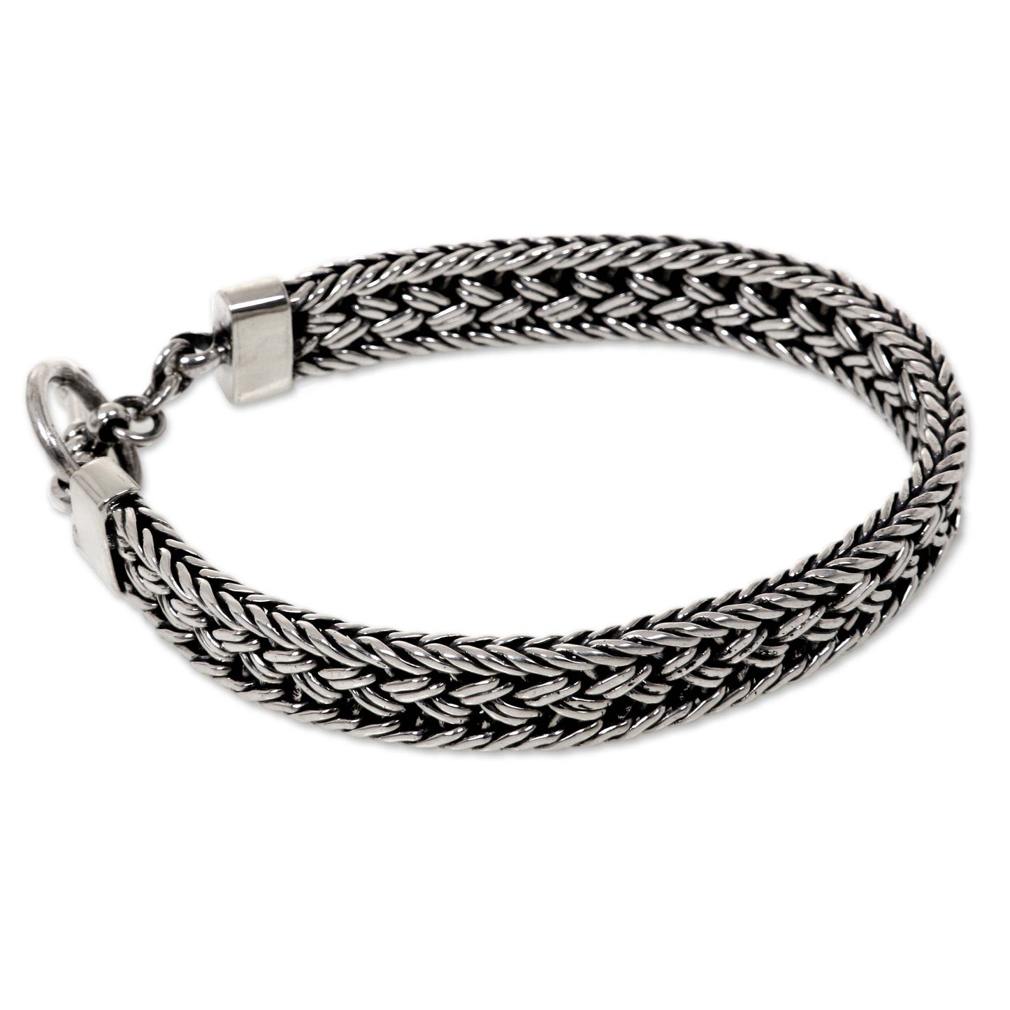 Parkerisan Silver Men's Bracelet