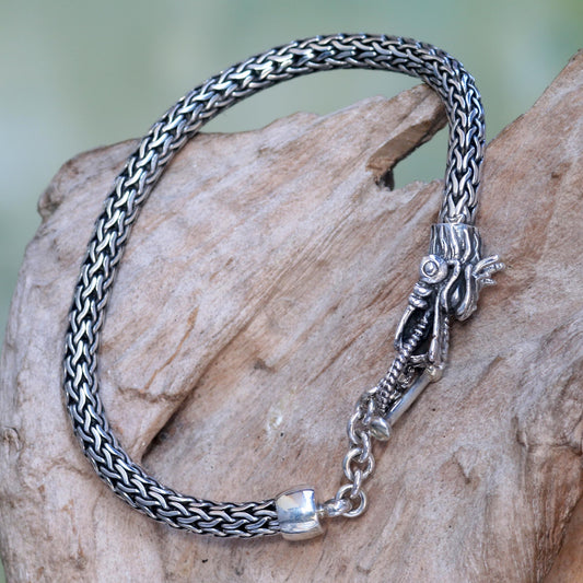 Dragon Tale Sterling Silver Bracelet