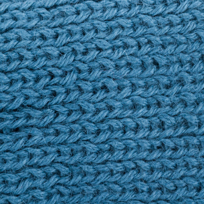 Blue Twist Blue 100% Alpaca Ear Warmer Knitted in Peru