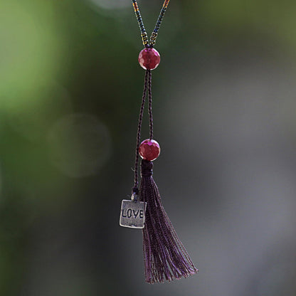 Exotic Romance Hand Crafted Carnelian Beaded Necklace from Indonesia