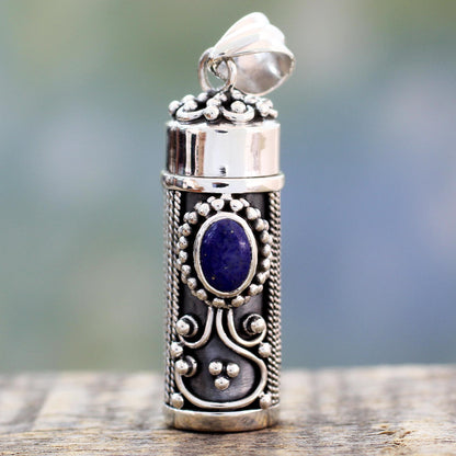 Calmness Lapis Lazuli & Silver Locket Pendant