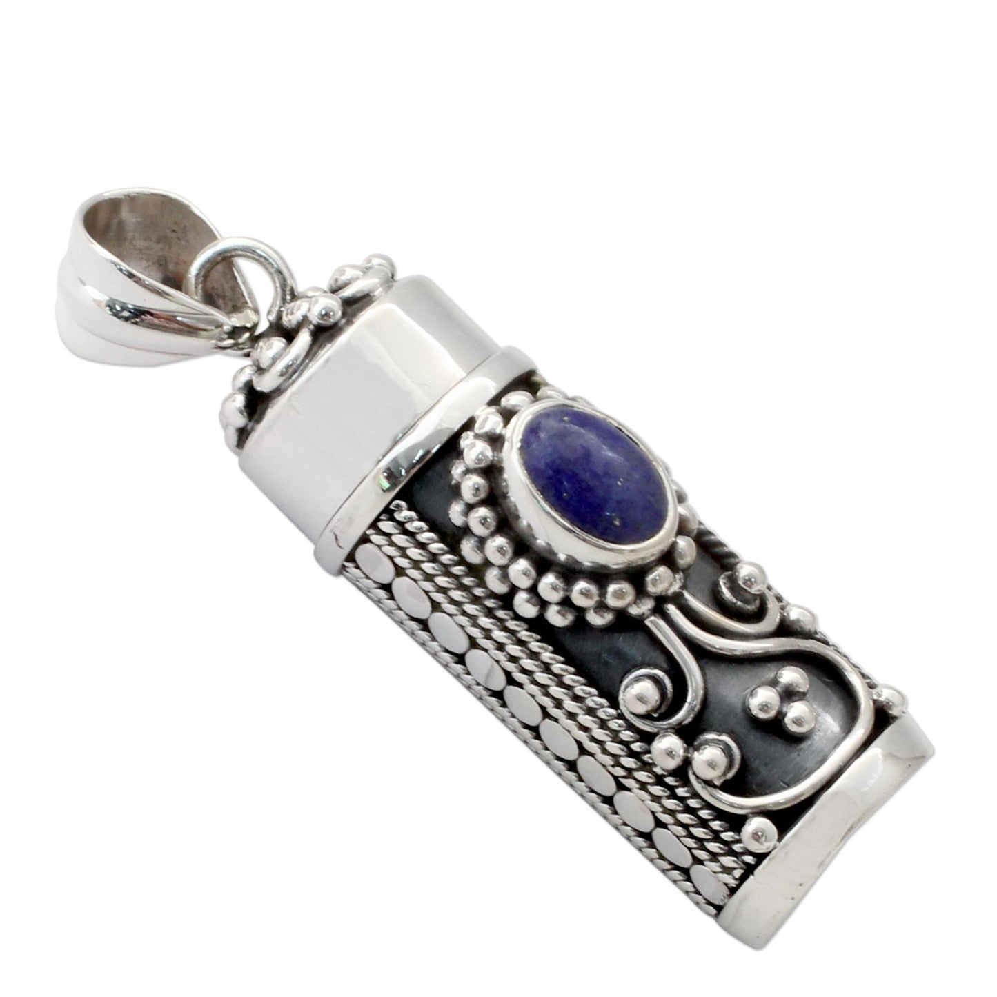 Calmness Lapis Lazuli & Silver Locket Pendant