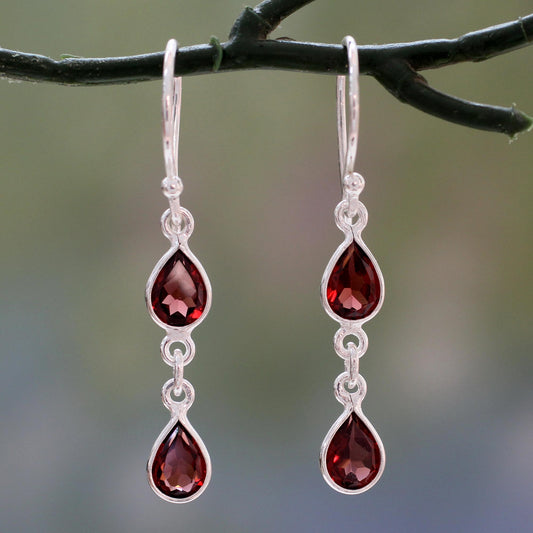 Mystical Femme Garnet Earrings