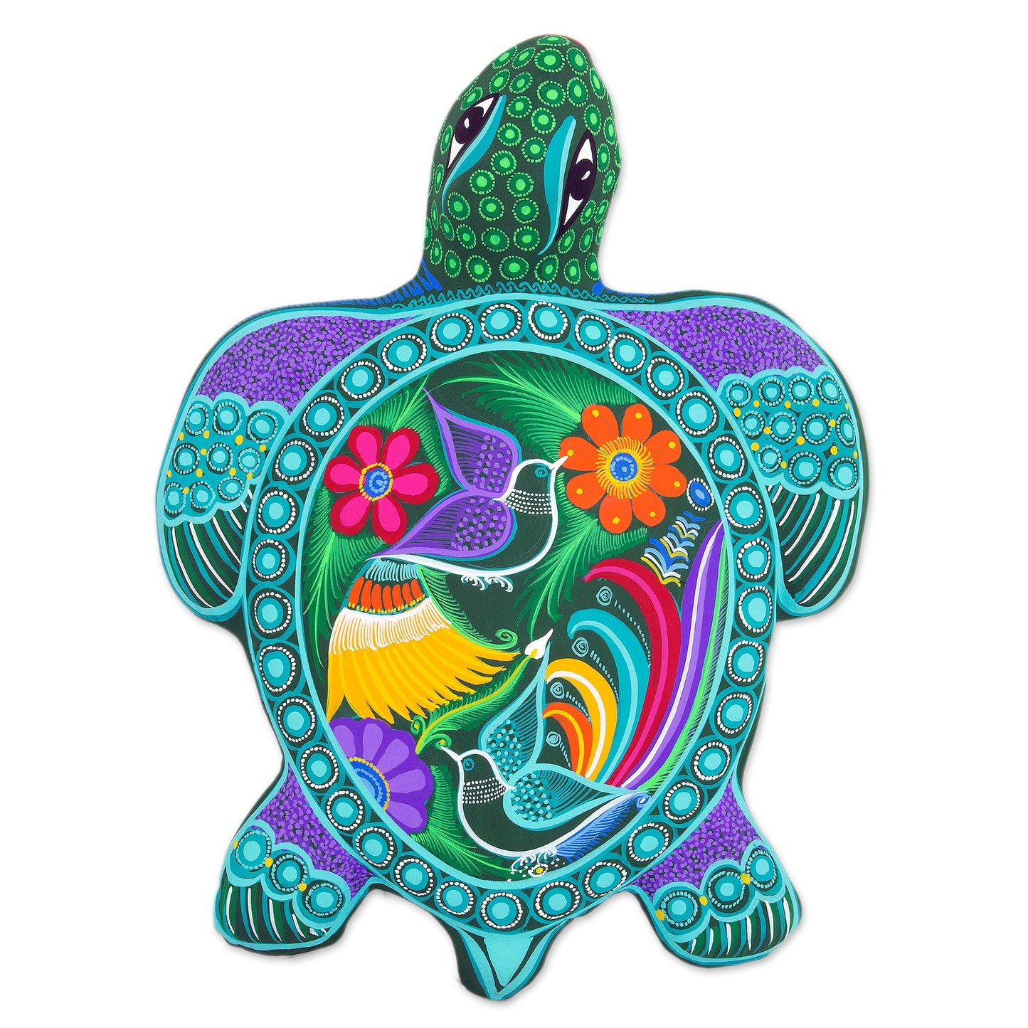 Tropical Sea Turtle Tropical Ceramic Sea Turtle Wall Art from Mexico