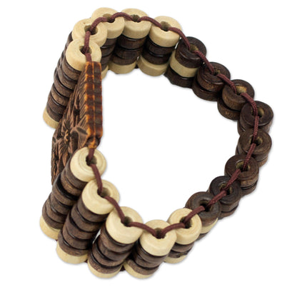 Kumasi Blossom Wood Beaded Bracelet