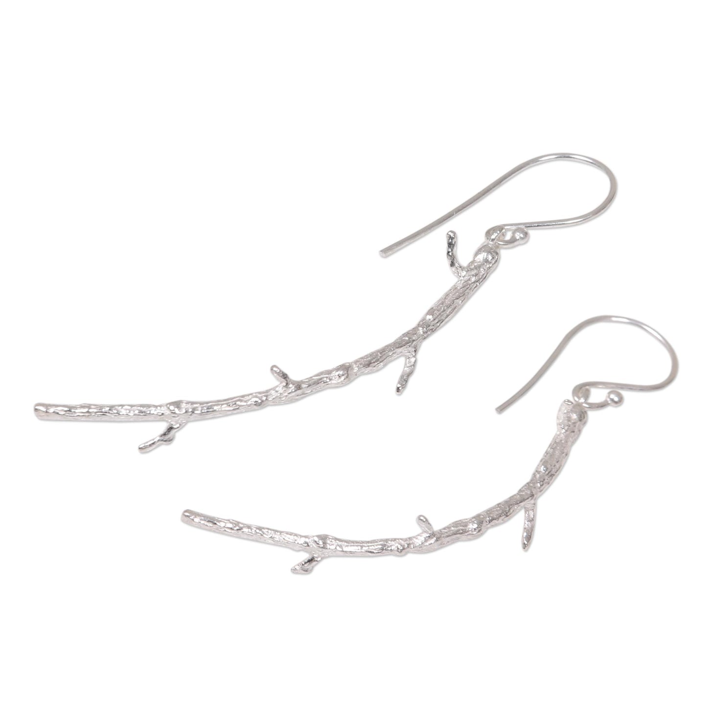 The Root Artisan Crafted Sterling Silver Root Dangle Earrings