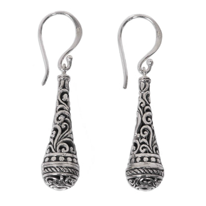 Silent Scepter Fair Trade Handcrafted Dangle Earrings in Sterling Silver