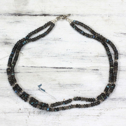 Misty Dawn Labradorite Beaded Necklace