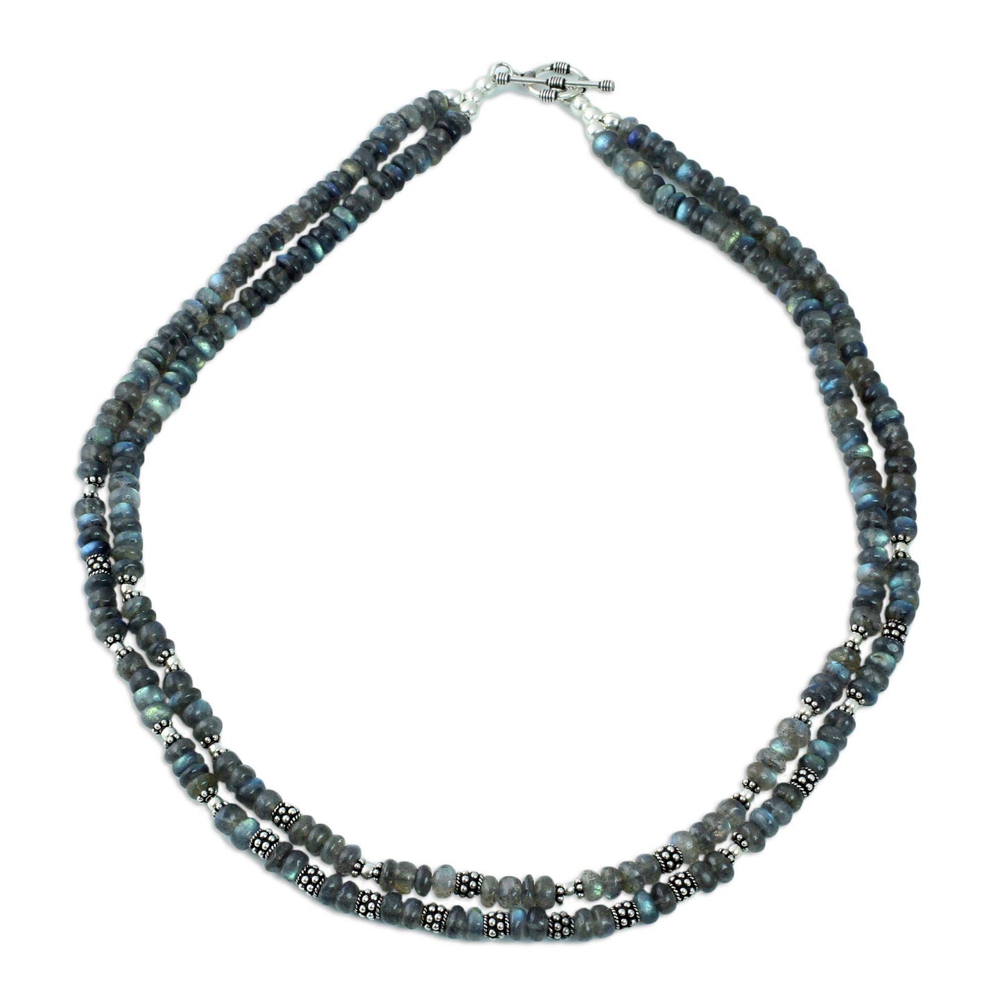 Misty Dawn Labradorite Beaded Necklace